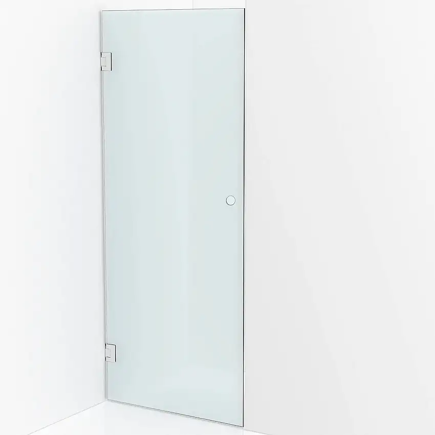 Duschdörr CombacDesigna GenevaFrostat glas, Krom, 700 mm
