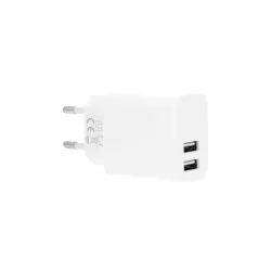 GEAR Laddare 220V 2xUSB-A 3,4A Vit