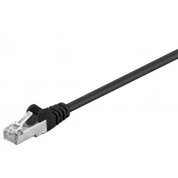 Goobay Patchkabel CAT 5e, SF/UTP, svart, 1,5 m