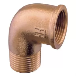 Guidi Böj 90° inv/utv 3/4" brons