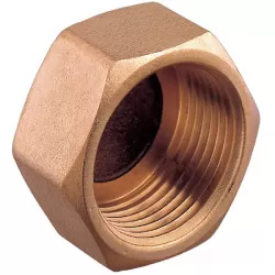 Guidi Ändmuff innergänga 1/8" brons