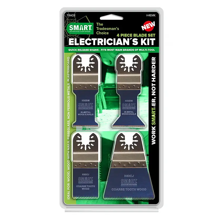 Sågblad Multiverktyg SMARTTrade Multibladset För Elektriker 4-pack