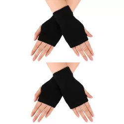 INF 2 par Vintervarma Stretchiga Halvfingerhandskar