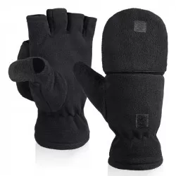 INF Fingerlösa polarfleecehandskar / vintervantar 2-i-1