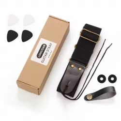 INF Justerbar gitarrrem i mjuk nylon, basrem med gitarrtillbehör