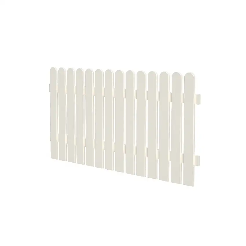 Staket PalmakoKelda 8Vitmålad