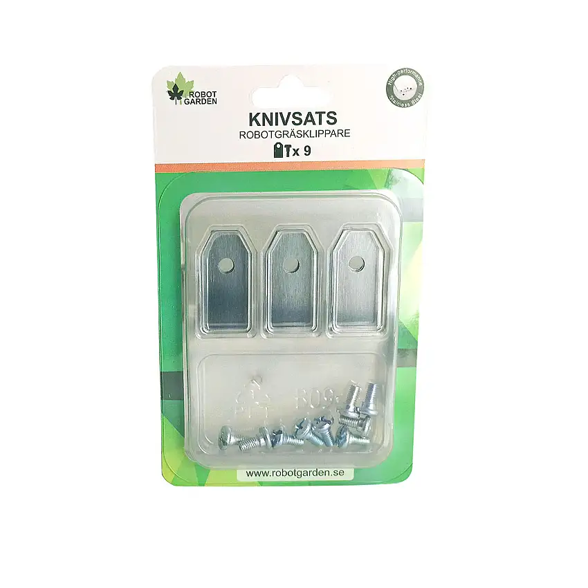 Knivar RobotGardenTill Robotgräsklippare 9-pack